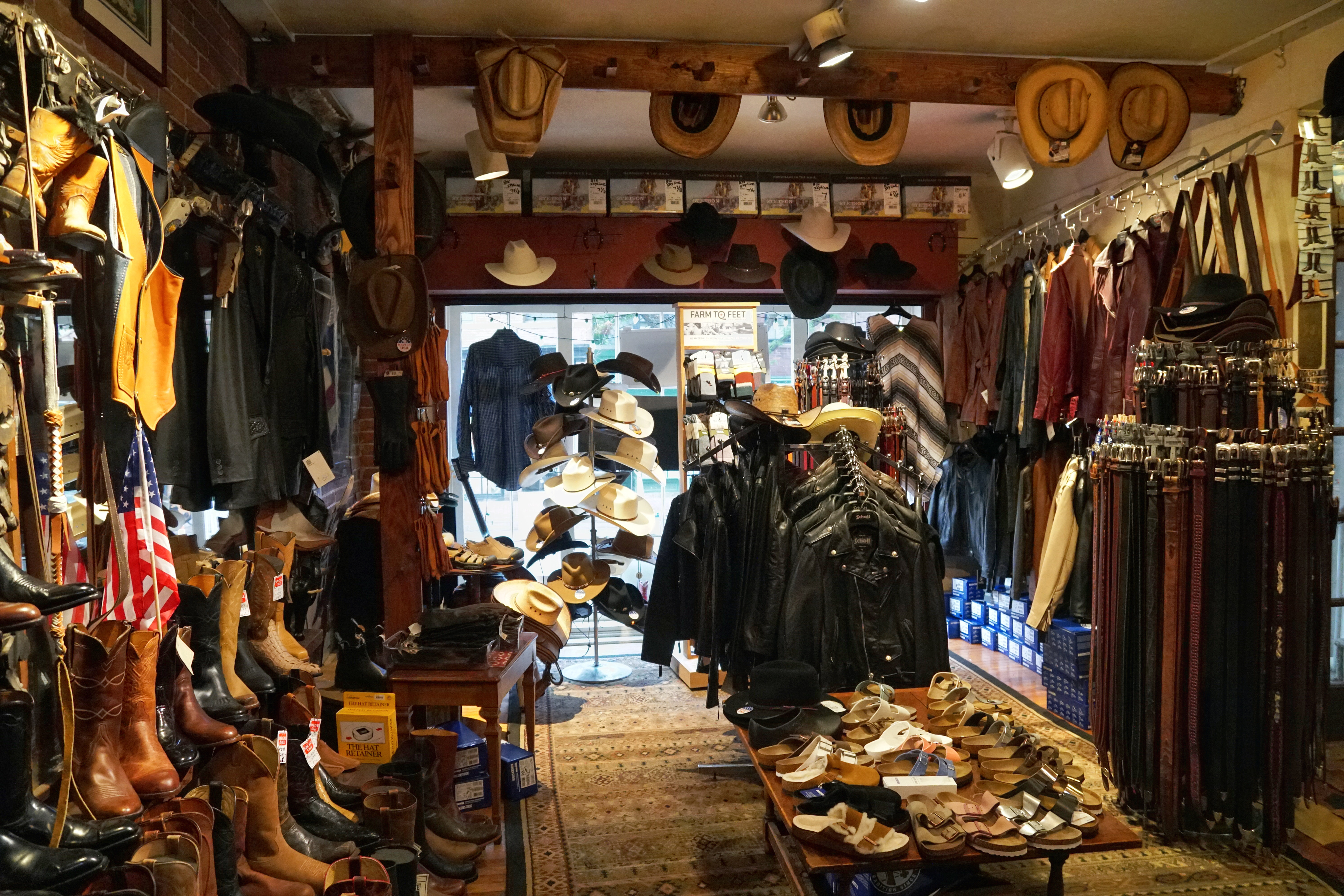 Helen's Leather Shop Interior