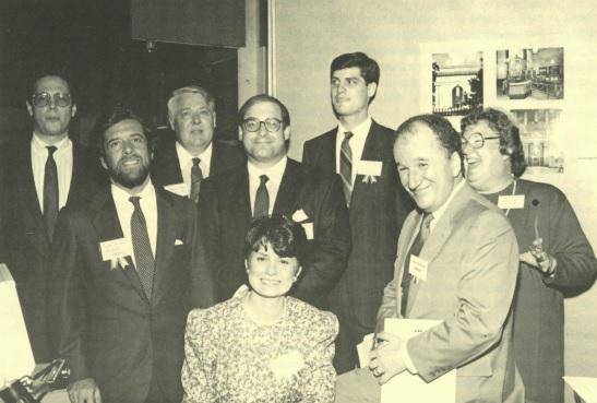 Group of people gathered at the second ever Boston Preservation Awards.