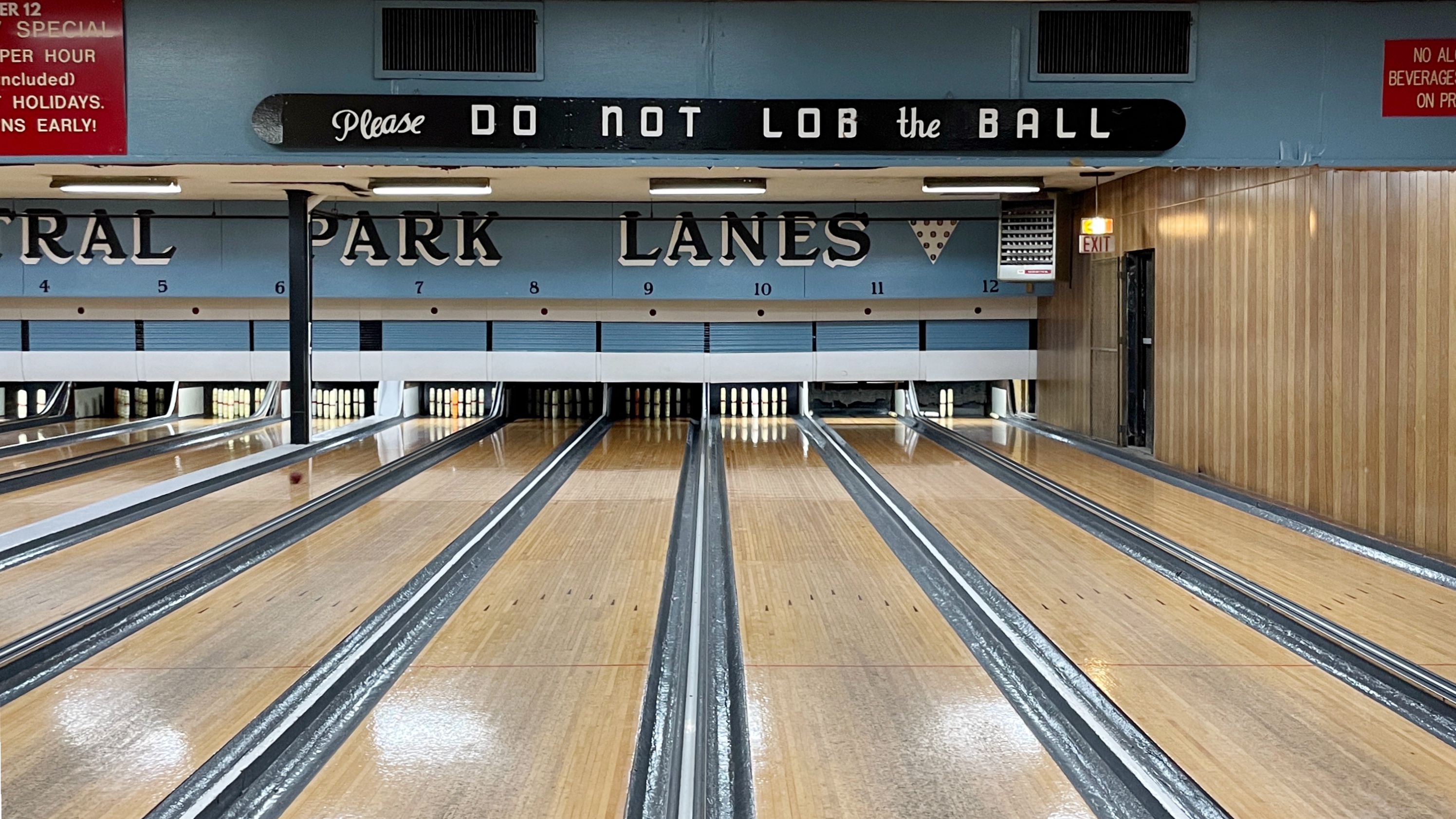 Interior of Central Park Lanes in East Boston