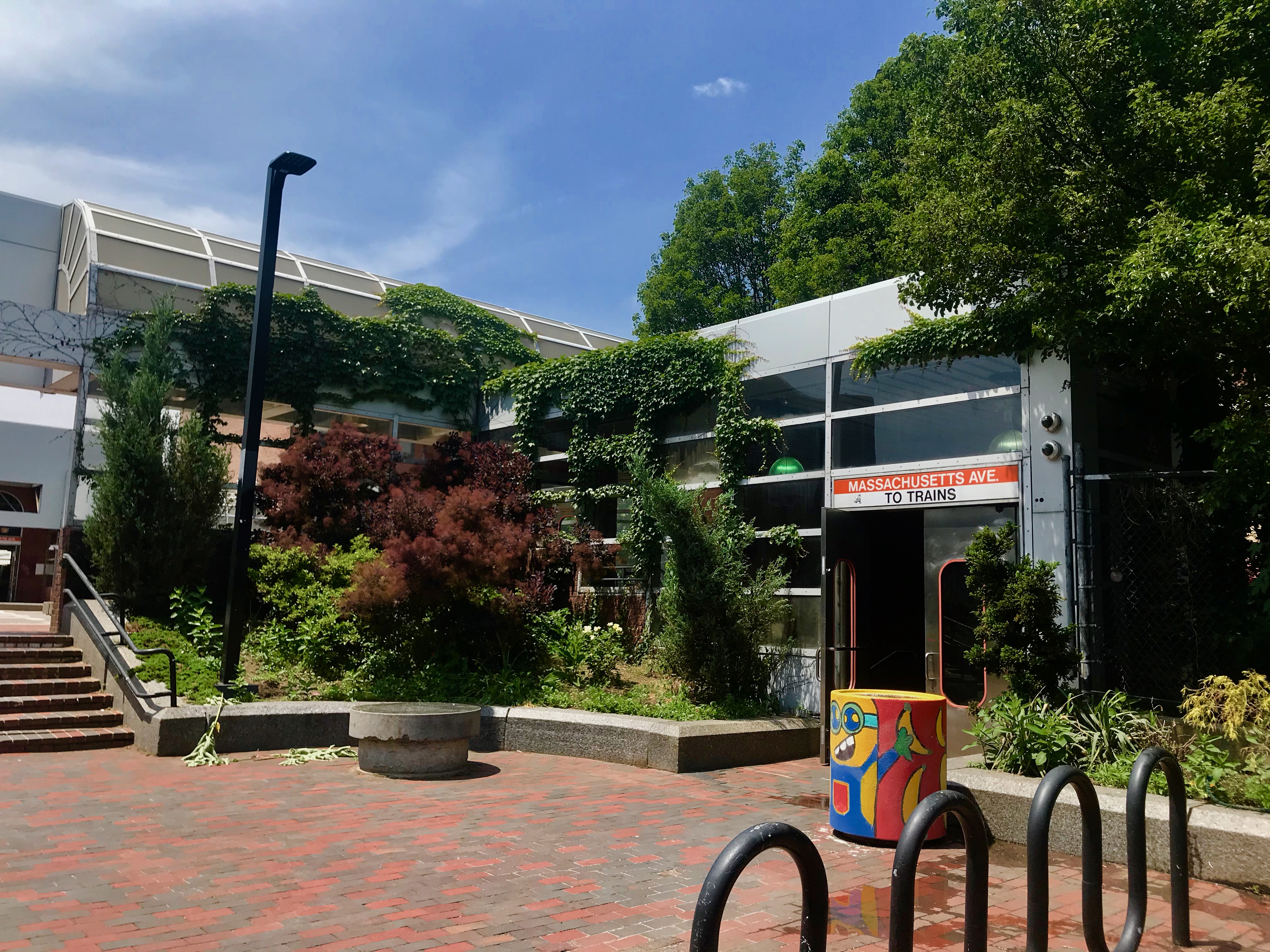 Orange Line along the Southwest Corridor Path