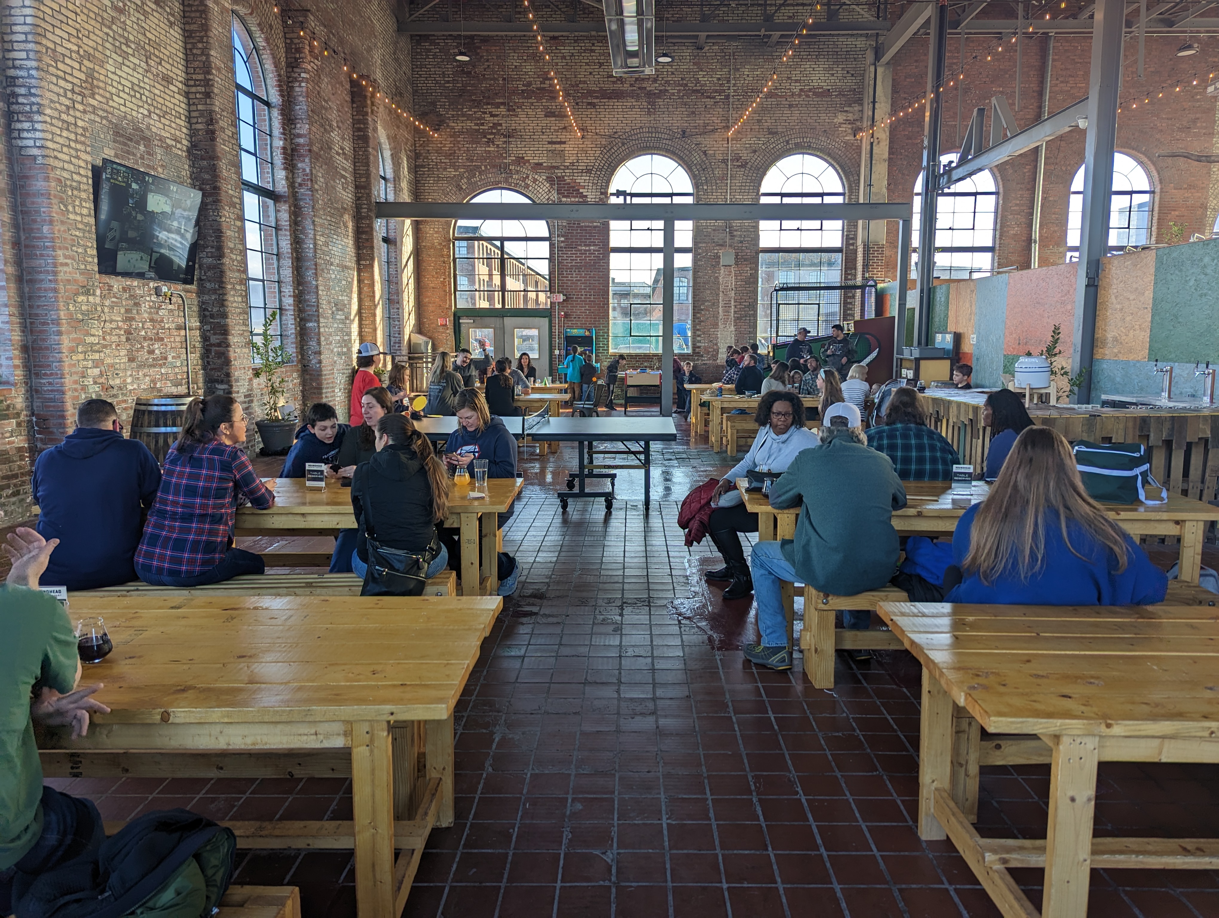 Image of the community room at Roundhead after renovation