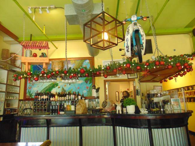 A photo of Merengue at its reception desk/bar